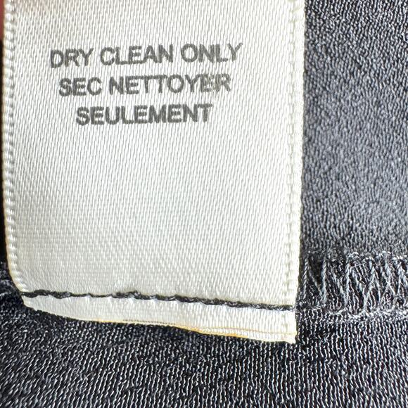 Rebecca Taylor Womens Blouse Top Size 8 Fowy Career Office Minimal Black - Picture 5 of 6